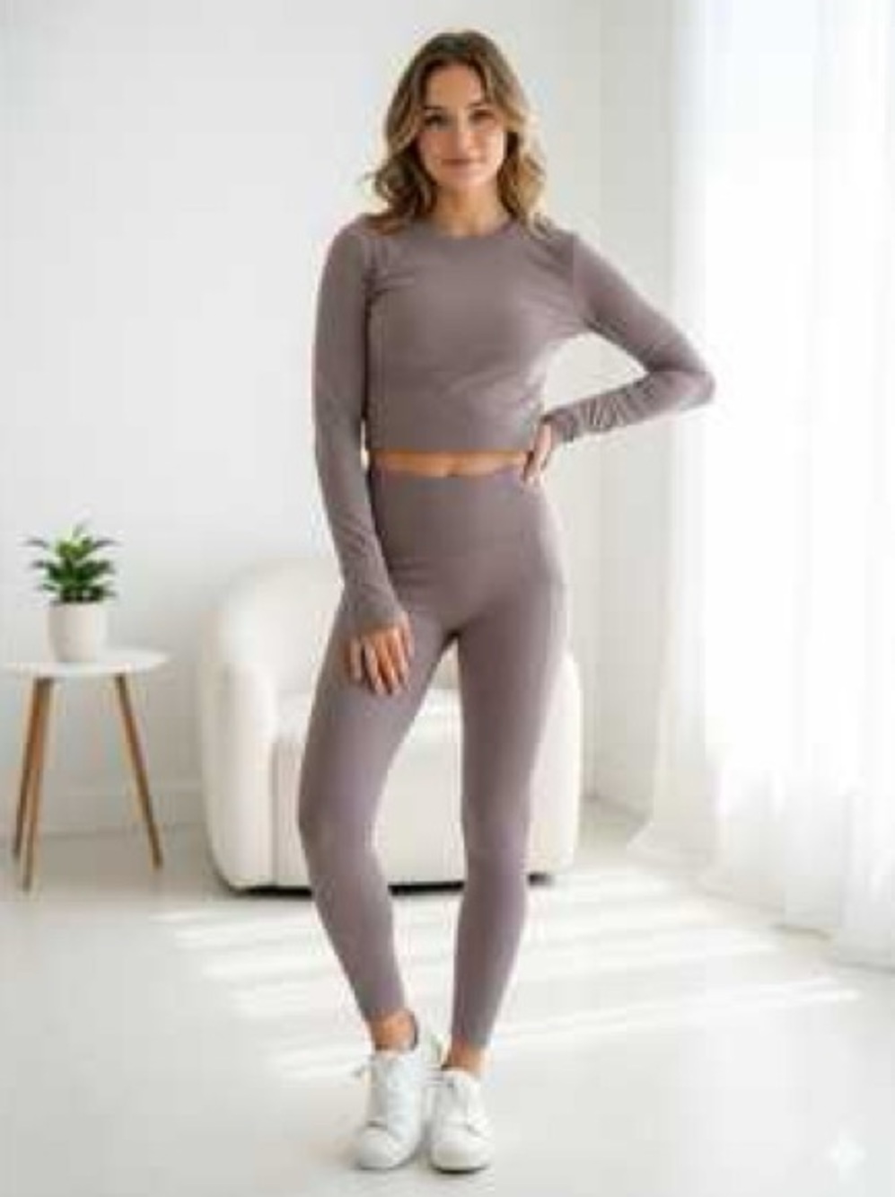 Move theology High-Waist Athletic Leggings - Mauve
